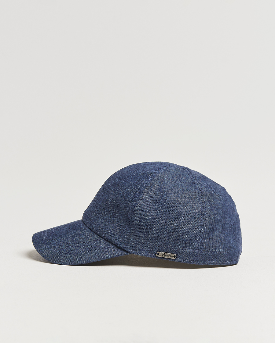 Herr | Hattar & kepsar | Wigéns | Baseball Linen Cap Denim Blue