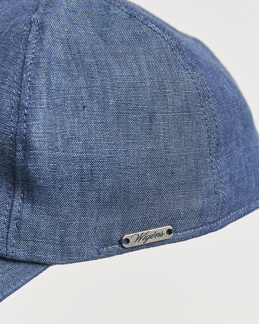 Herr | Hattar & kepsar | Wigéns | Baseball Linen Cap Denim Blue