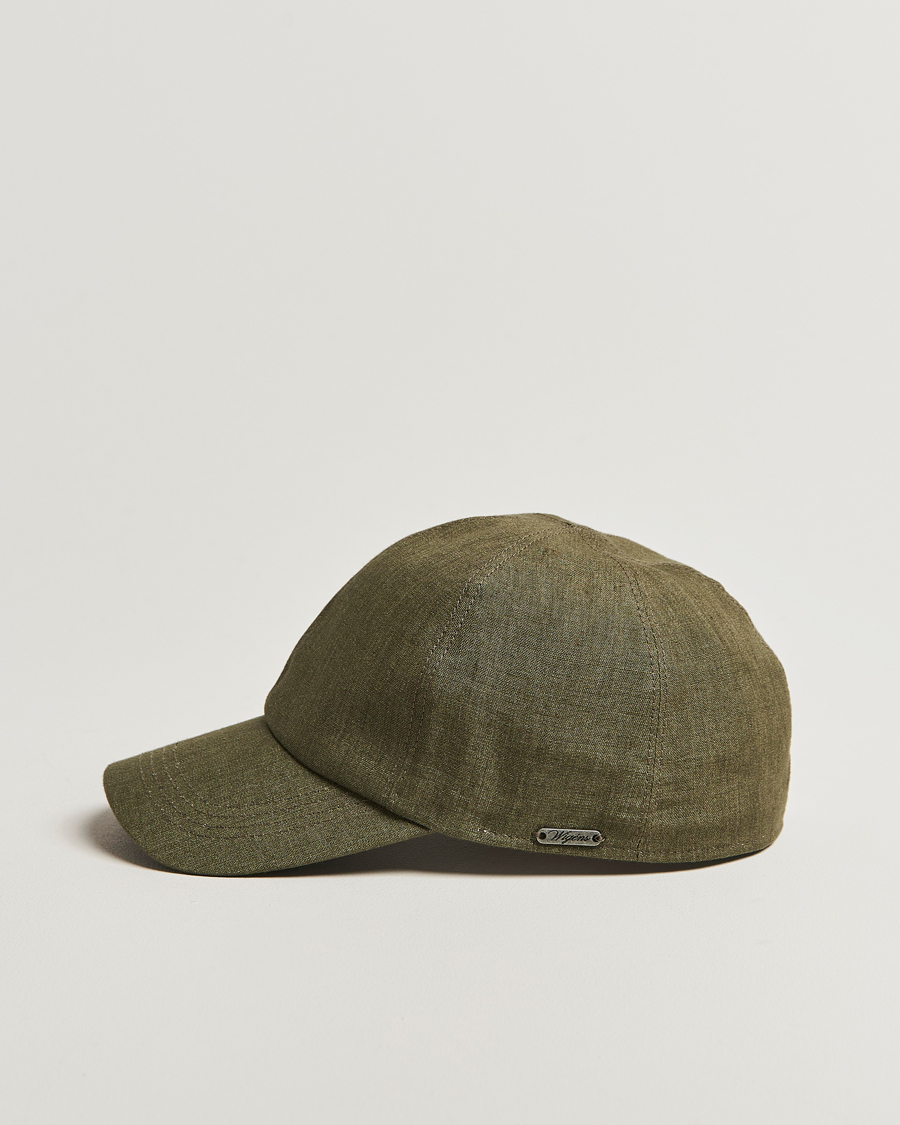 Herr | Hattar & kepsar | Wigéns | Baseball Linen Cap Olive