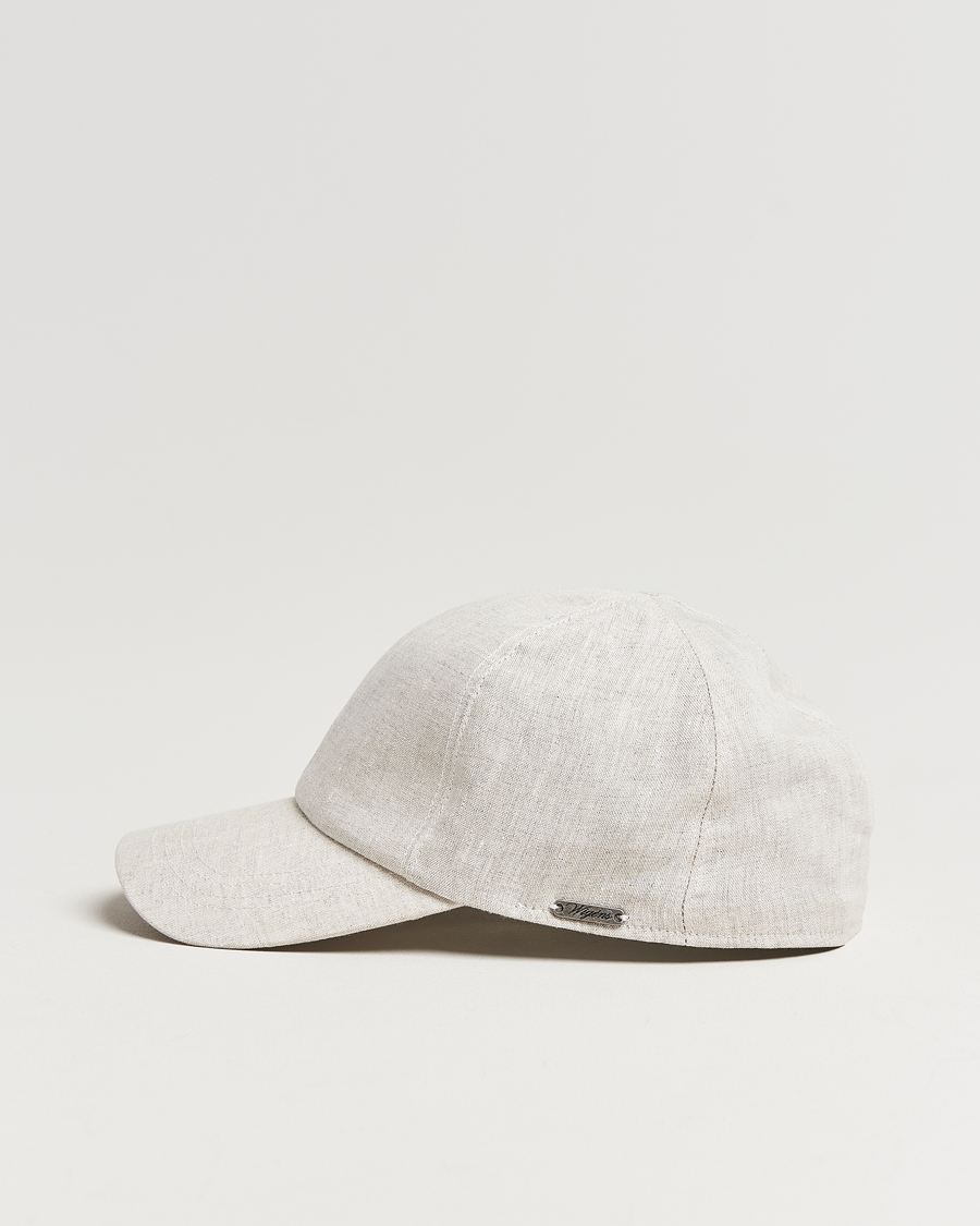 Herr | Hattar & kepsar | Wigéns | Baseball Linen Cap Light Beige