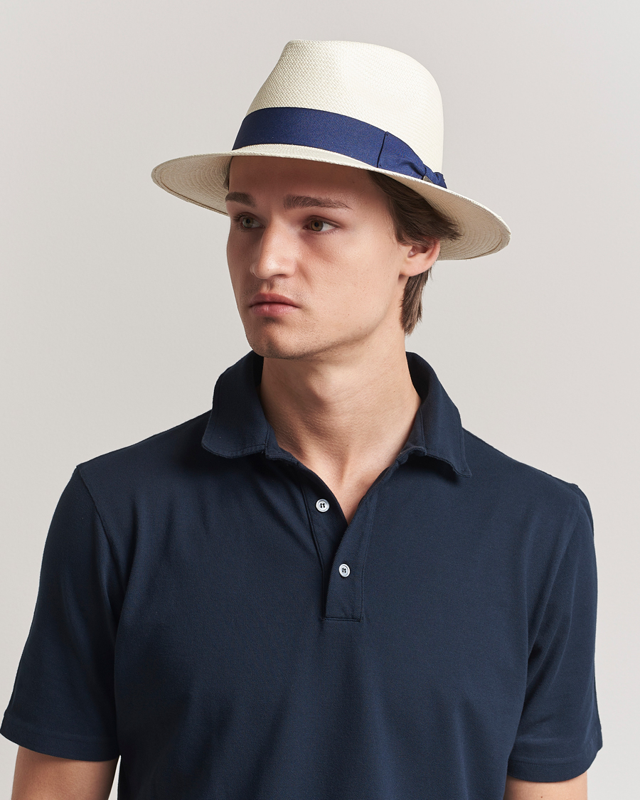 Herr | Hattar & kepsar | Wigéns | Panama Hat White/Navy
