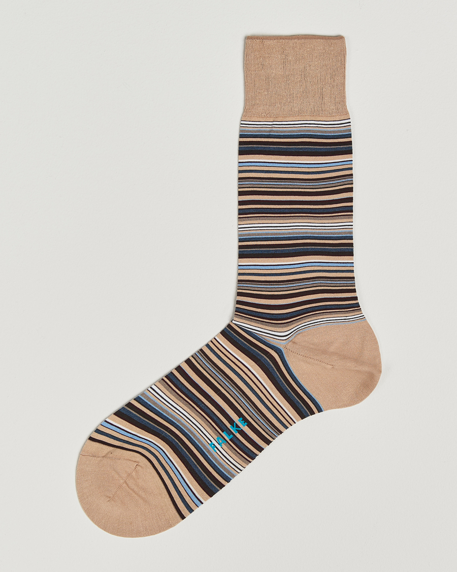 Herr | Underkläder | Falke | Micro Block Sock Beige Multi