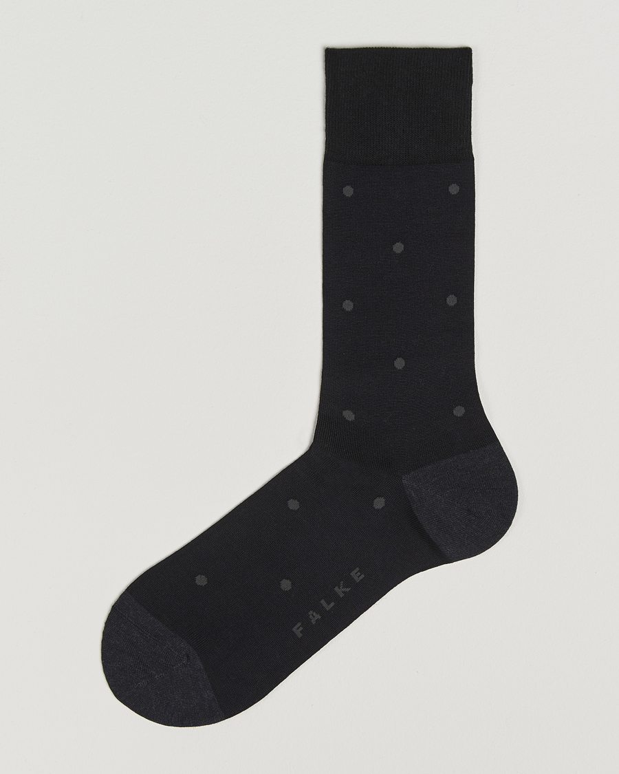 Herr | Underkläder | Falke | Cotton Dot Sock Anthracite Melange