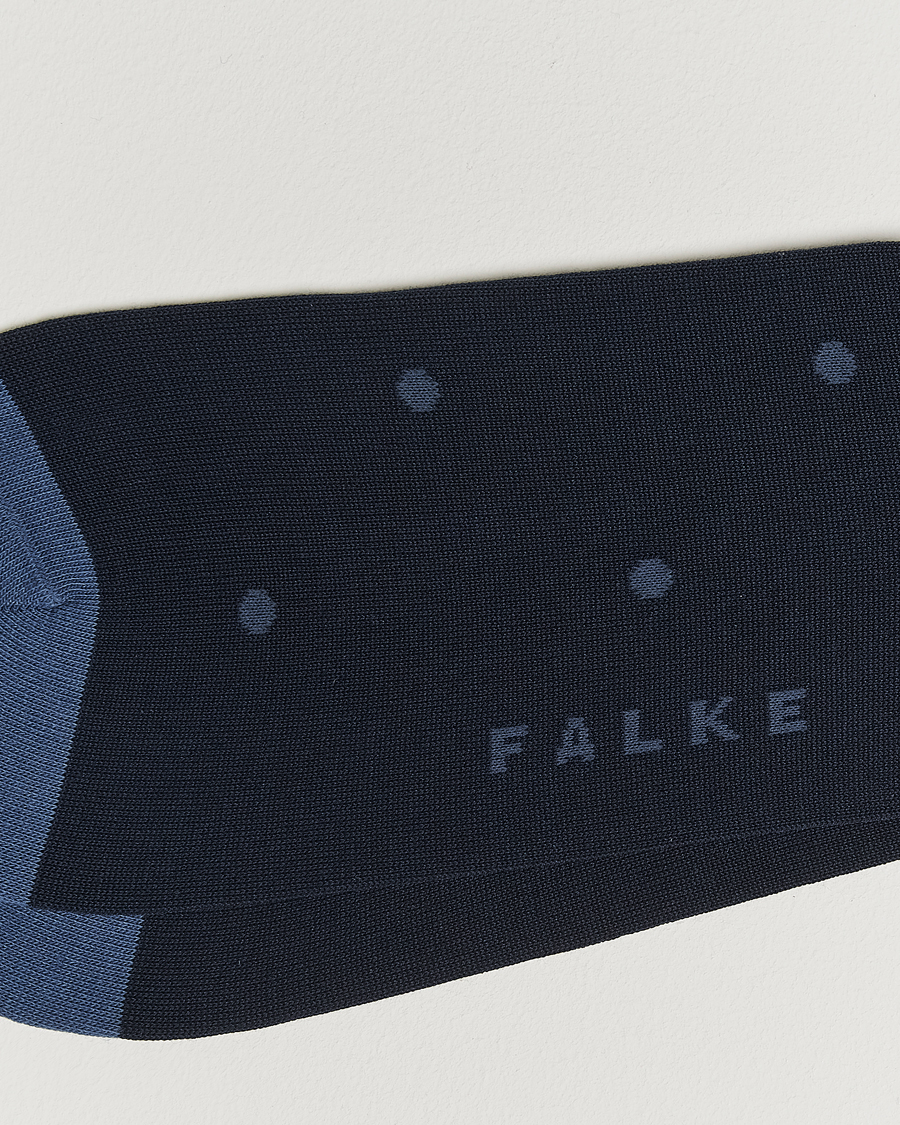 Herr | Underkläder | Falke | Cotton Dot Sock Dark Navy