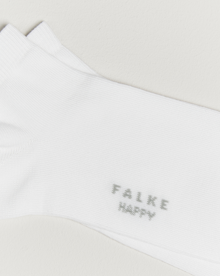 Herr | Underkläder | Falke | Happy 2-Pack Cotton Sneaker Socks White