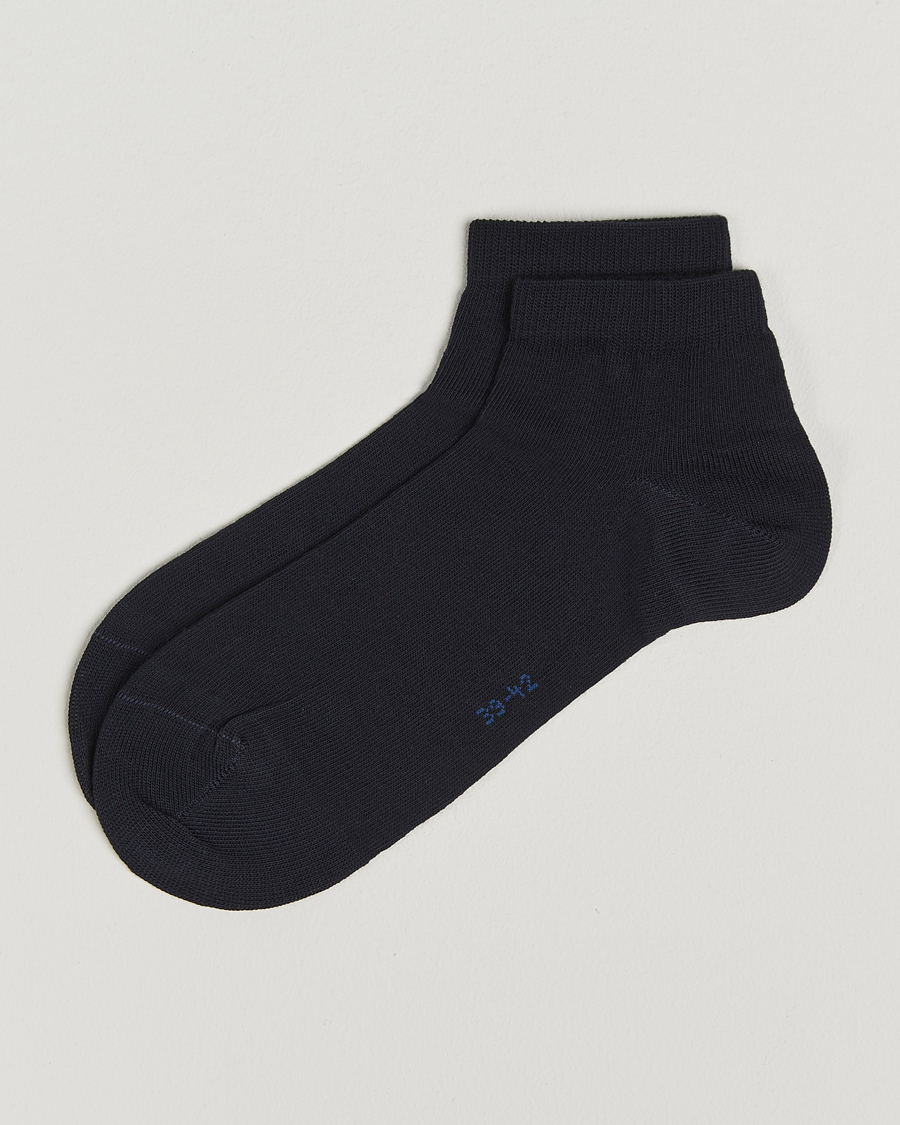 Herr | Underkläder | Falke | Happy 2-Pack Cotton Sneaker Socks Dark Navy