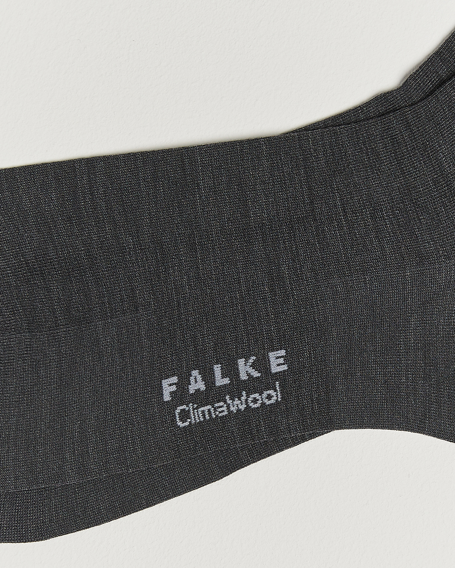 Herr | Underkläder | Falke | Clima Wool Sock Anthracite Melange