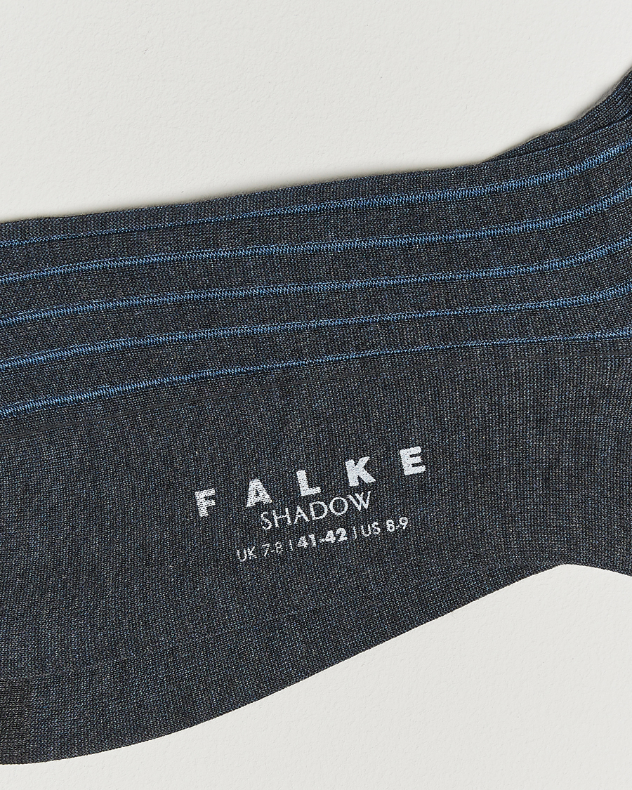 Herr | Underkläder | Falke | Shadow Stripe Sock Anthracite Melange