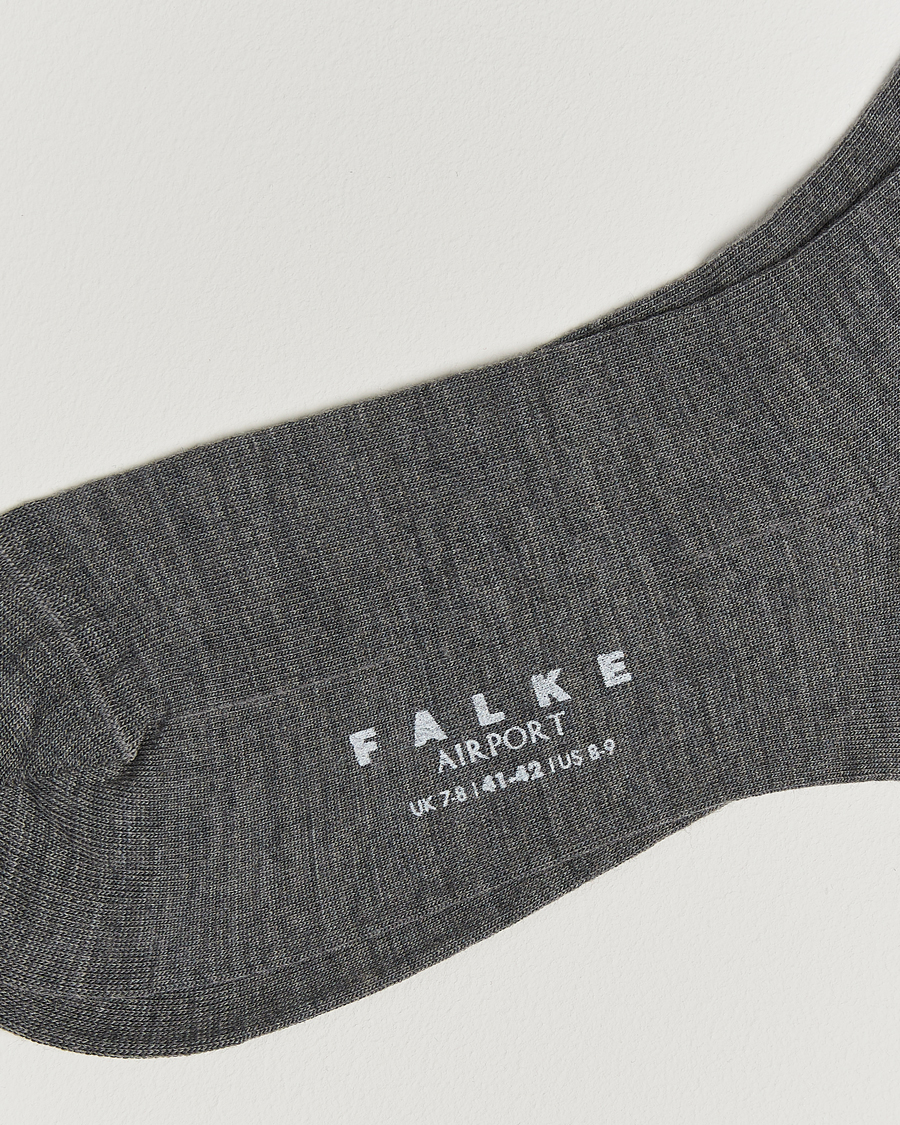 Herr | Underkläder | Falke | Airport Knee Sock Dark Grey