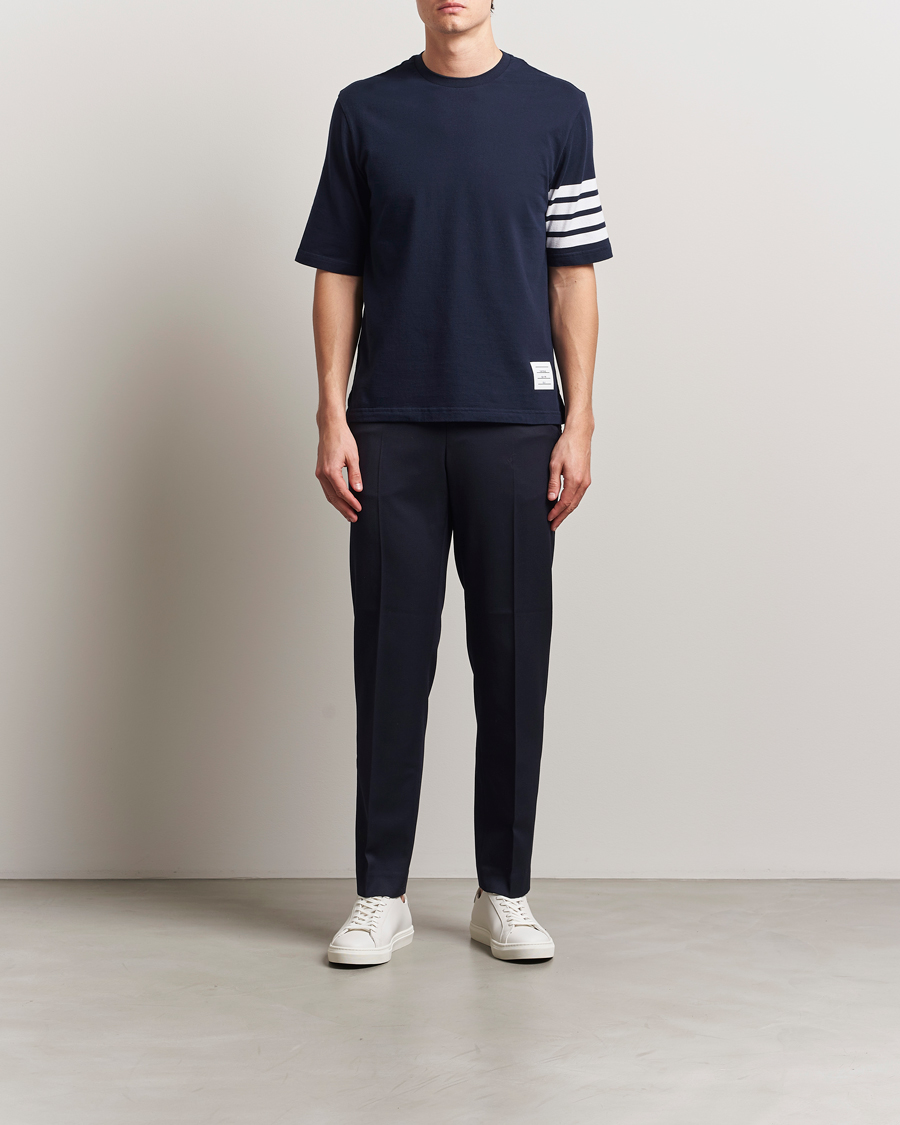 Herr | T-Shirts | Thom Browne | 4-Bar T-Shirt Navy