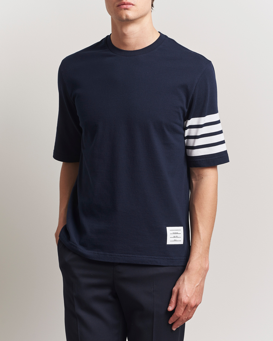 Herr | T-Shirts | Thom Browne | 4-Bar T-Shirt Navy