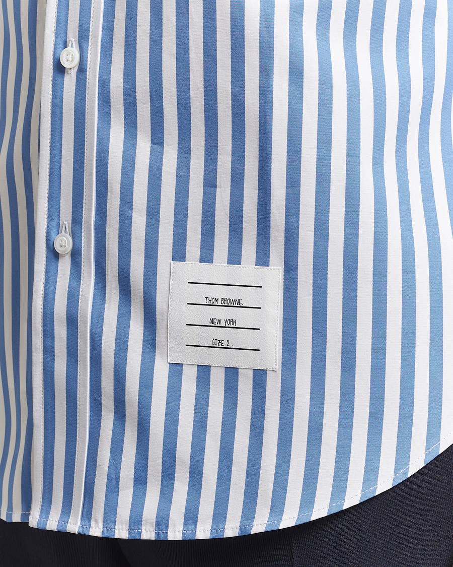 Herr | Skjortor | Thom Browne | Short Sleeve Button Down Shirt Medium Blue
