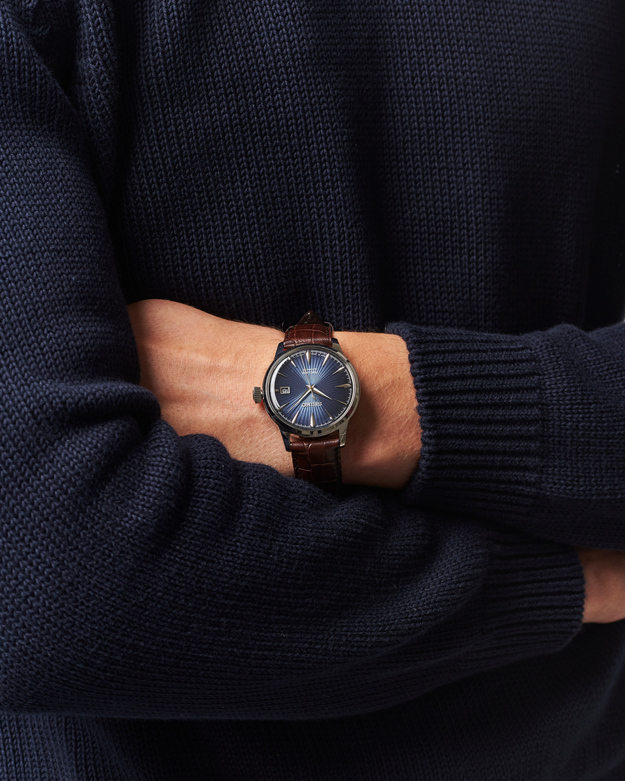 Herr | Seiko Presage Automatic Leather 40mm Blue Dial | Seiko | Presage Automatic Leather 40mm Blue Dial