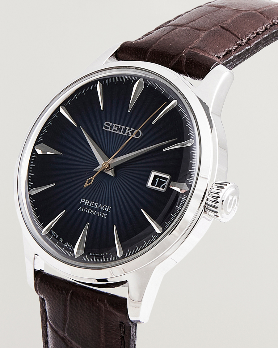 Herr | Seiko Presage Automatic Leather 40mm Blue Dial | Seiko | Presage Automatic Leather 40mm Blue Dial