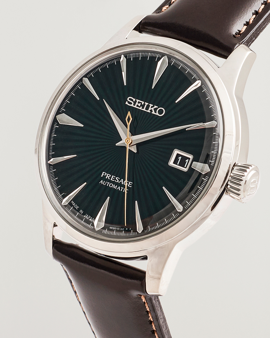 Herr | Seiko Presage Automatic Leather 41mm Green Dial | Seiko | Presage Automatic Leather 41mm Green Dial