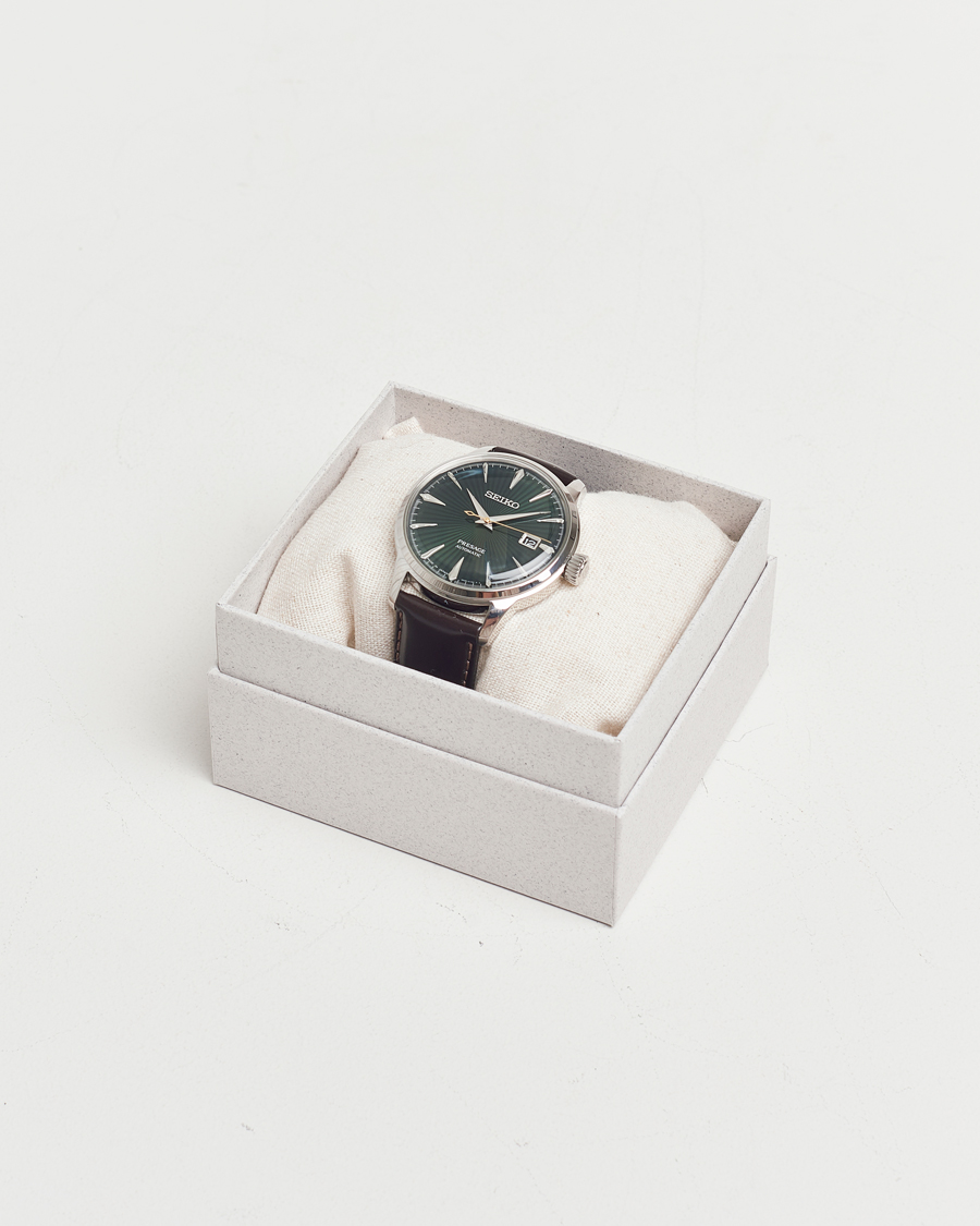 Herr | Seiko Presage Automatic Leather 41mm Green Dial | Seiko | Presage Automatic Leather 41mm Green Dial