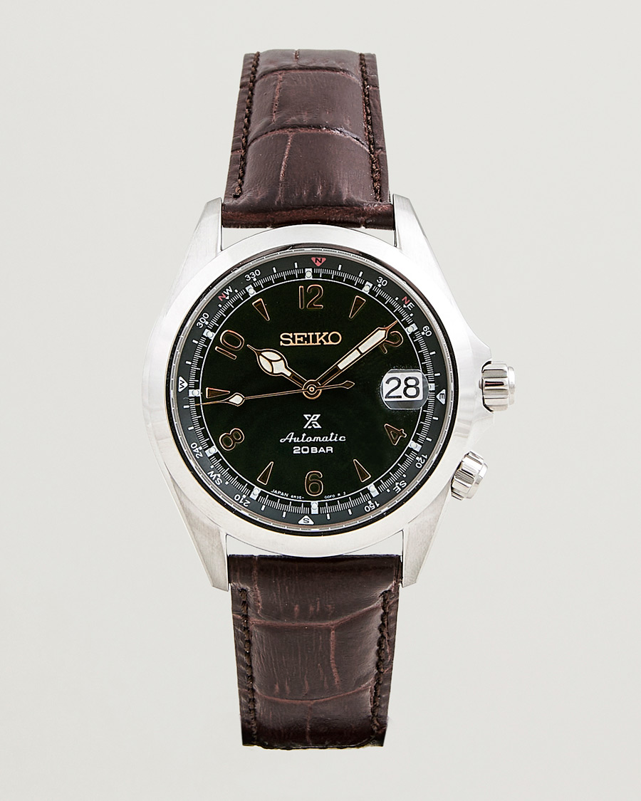 Herr | Seiko Prospex Automatic Leather 40mm Green Dial | Seiko | Prospex Automatic Leather 40mm Green Dial