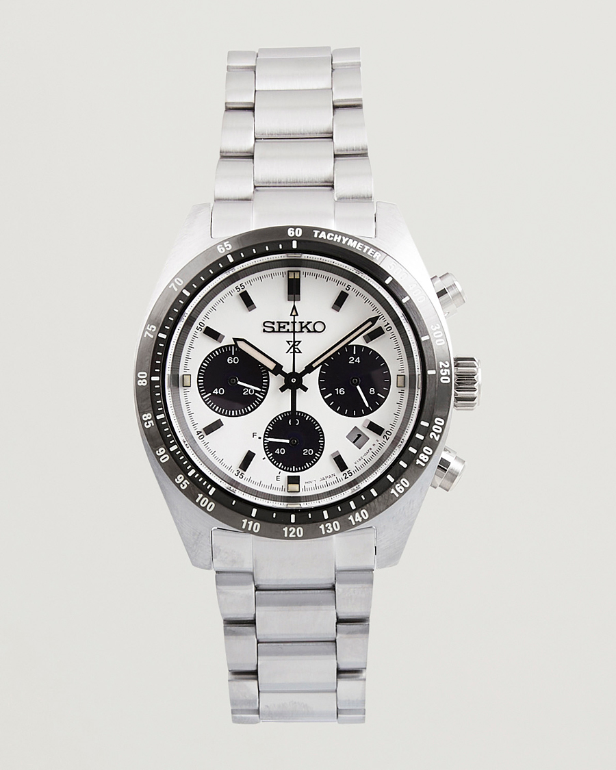Herr | Seiko Prospex Chronograph Steel 39mm White Dial | Seiko | Prospex Chronograph Steel 39mm White Dial
