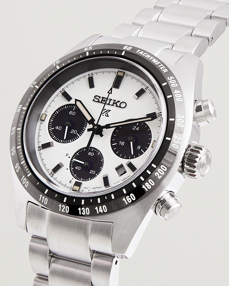 Herr | Seiko Prospex Chronograph Steel 39mm White Dial | Seiko | Prospex Chronograph Steel 39mm White Dial