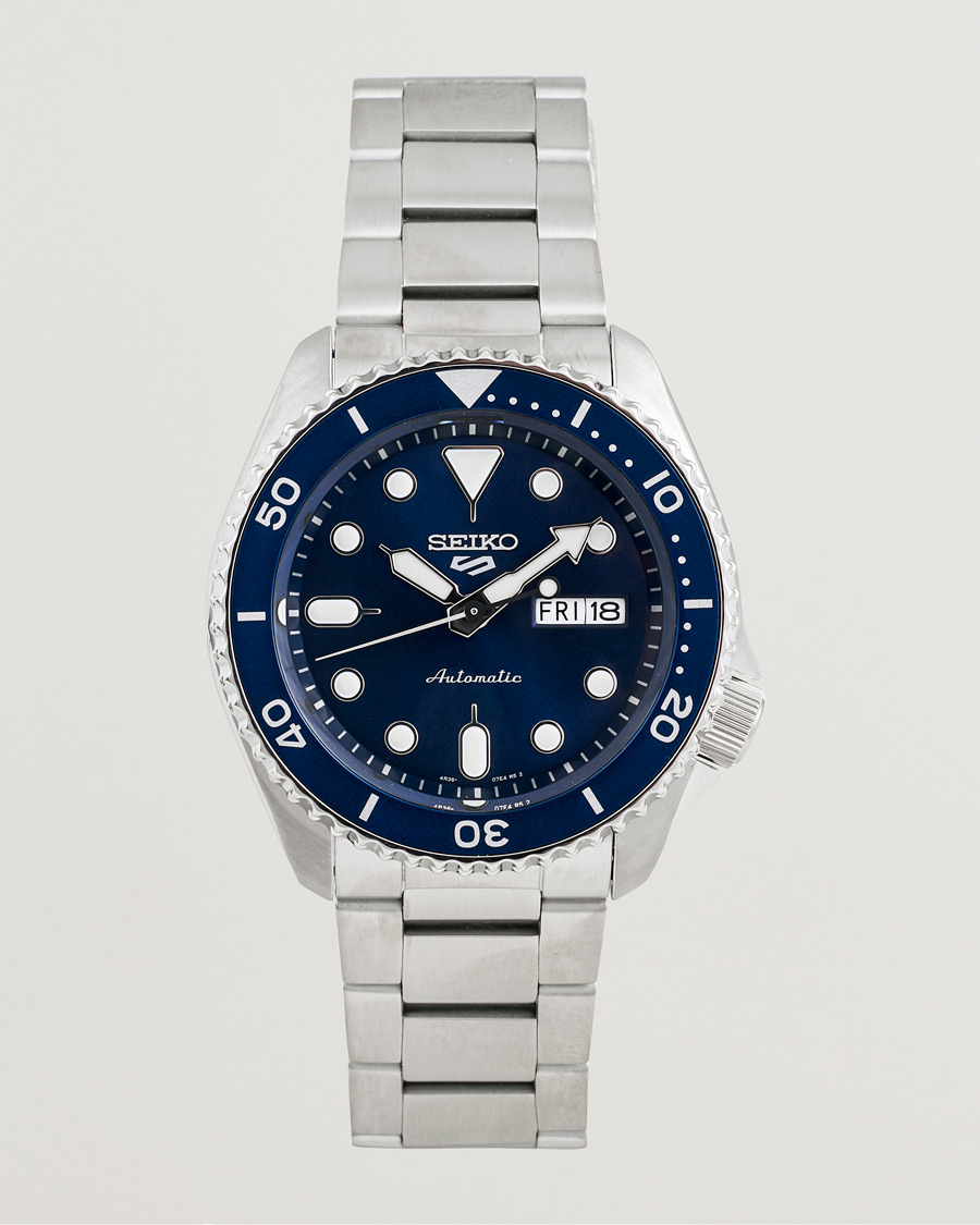 Herr | Seiko 5 Sports Automatic Diver Steel 43mm Blue Dial | Seiko | 5 Sports Automatic Diver Steel 43mm Blue Dial