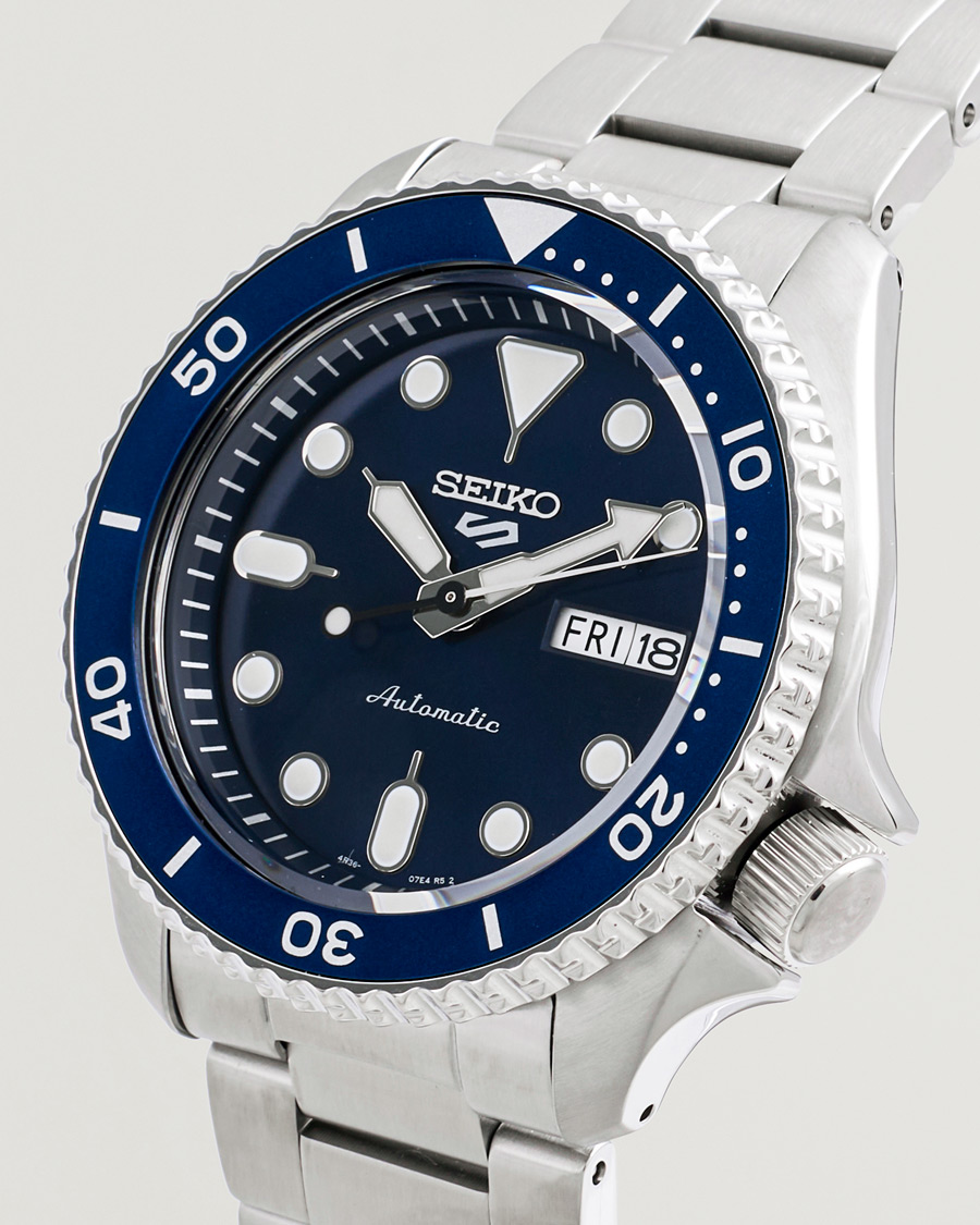 Herr | Seiko 5 Sports Automatic Diver Steel 43mm Blue Dial | Seiko | 5 Sports Automatic Diver Steel 43mm Blue Dial