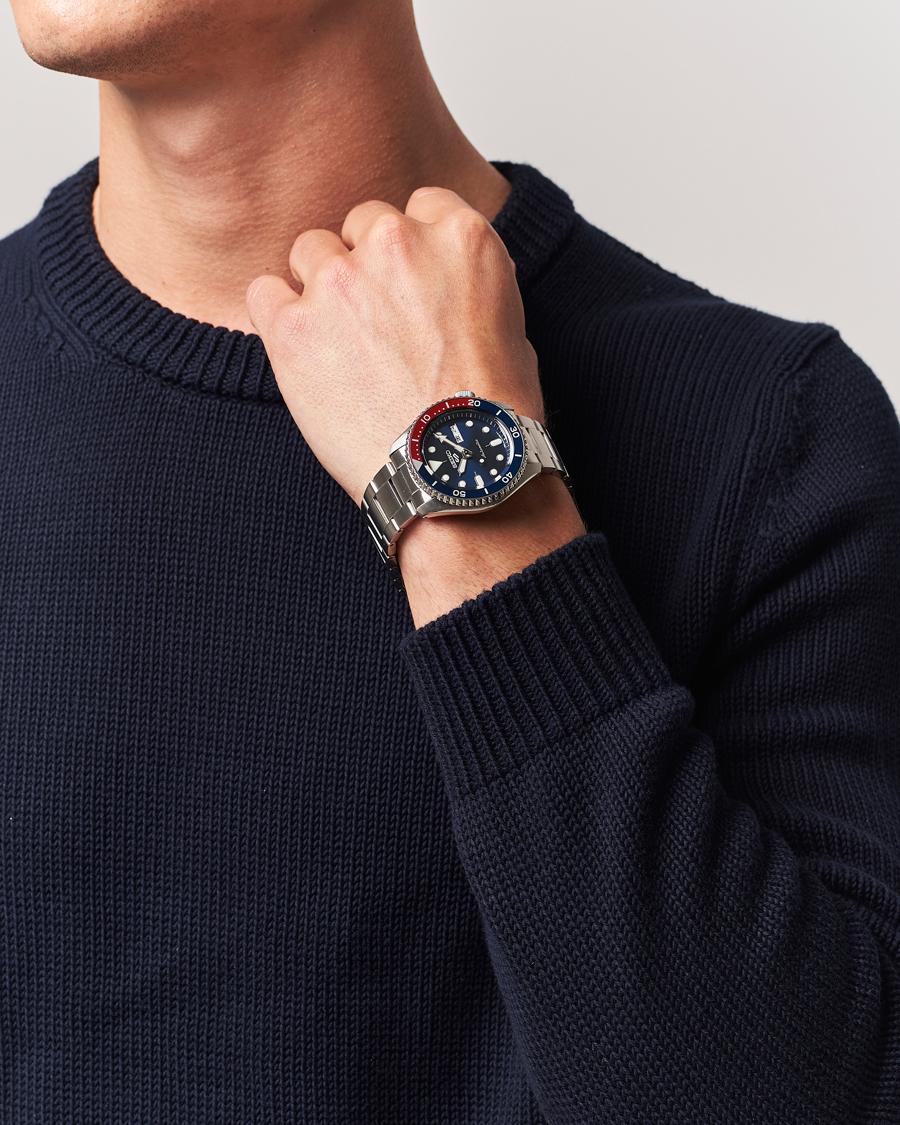 Herr | Seiko 5 Sports Automatic Diver Steel 43mm Blue Dial | Seiko | 5 Sports Automatic Diver Steel 43mm Blue Dial