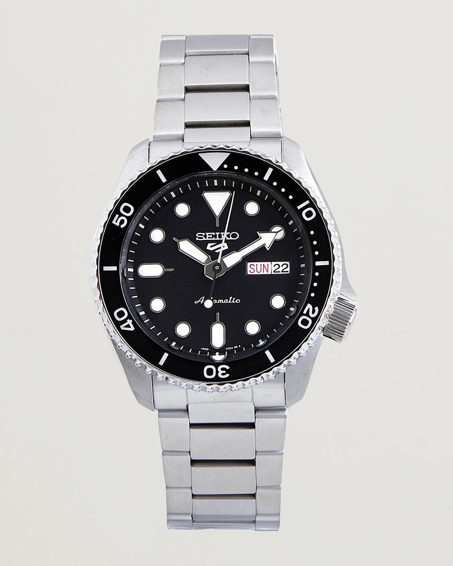 Herr | Seiko 5 Sports Automatic Diver Steel 43mm Black Dial | Seiko | 5 Sports Automatic Diver Steel 43mm Black Dial