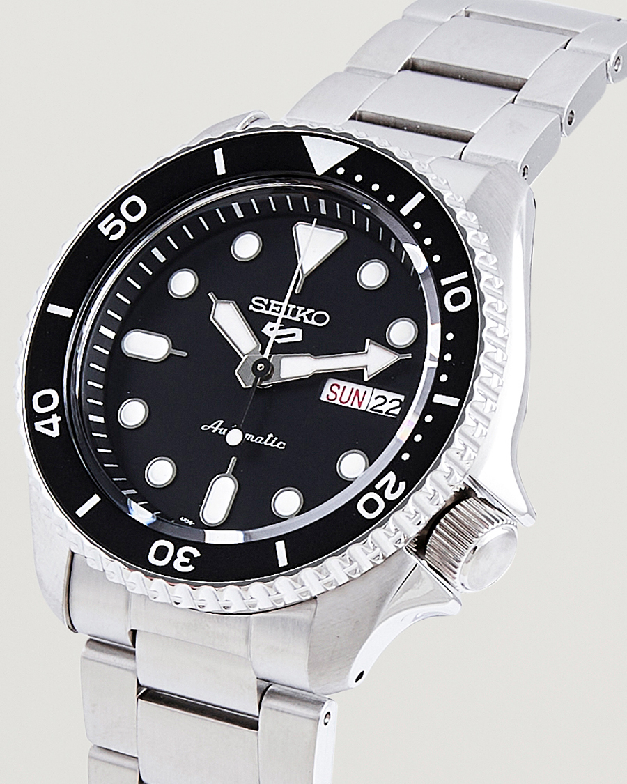 Herr | Seiko 5 Sports Automatic Diver Steel 43mm Black Dial | Seiko | 5 Sports Automatic Diver Steel 43mm Black Dial