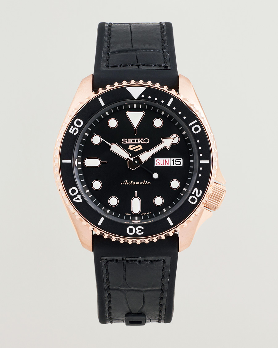 Herr | Seiko 5 Sports Automatic Diver Steel 43mm Black Dial | Seiko | 5 Sports Automatic Diver Steel 43mm Black Dial