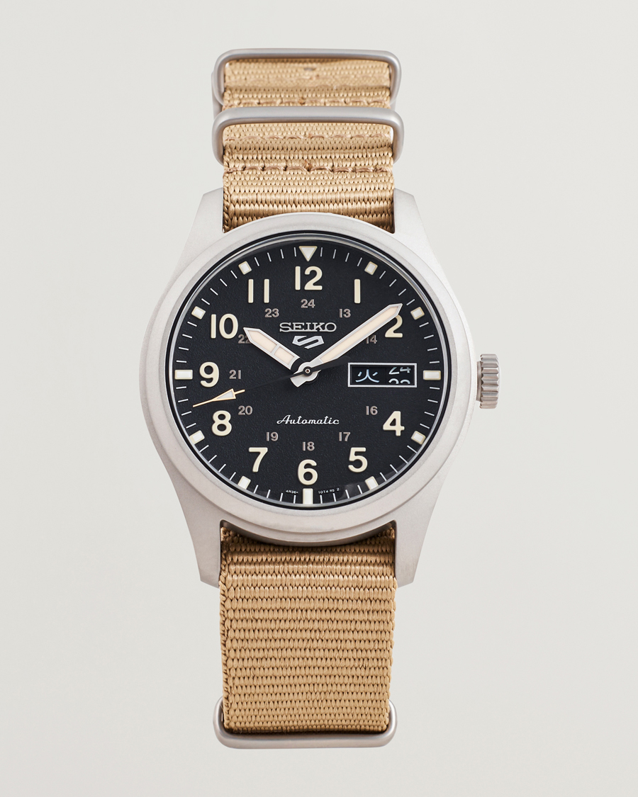 Herr | Seiko 5 Sports Automatic Nato 40mm Black Dial | Seiko | 5 Sports Automatic Nato 40mm Black Dial