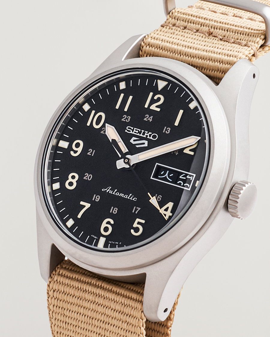 Herr | Seiko 5 Sports Automatic Nato 40mm Black Dial | Seiko | 5 Sports Automatic Nato 40mm Black Dial
