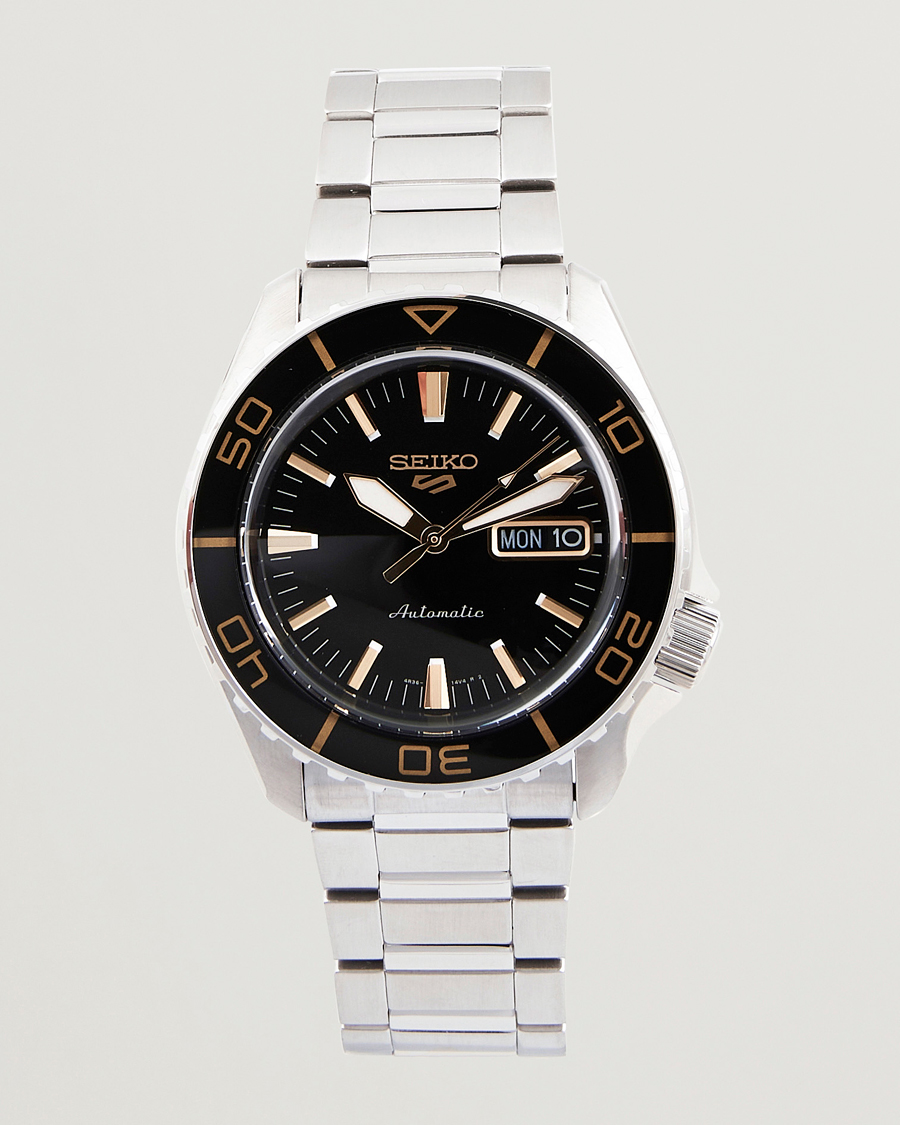 Herr | Seiko 5 Sports Automatic Diver Steel 42mm Black Dial | Seiko | 5 Sports Automatic Diver Steel 42mm Black Dial