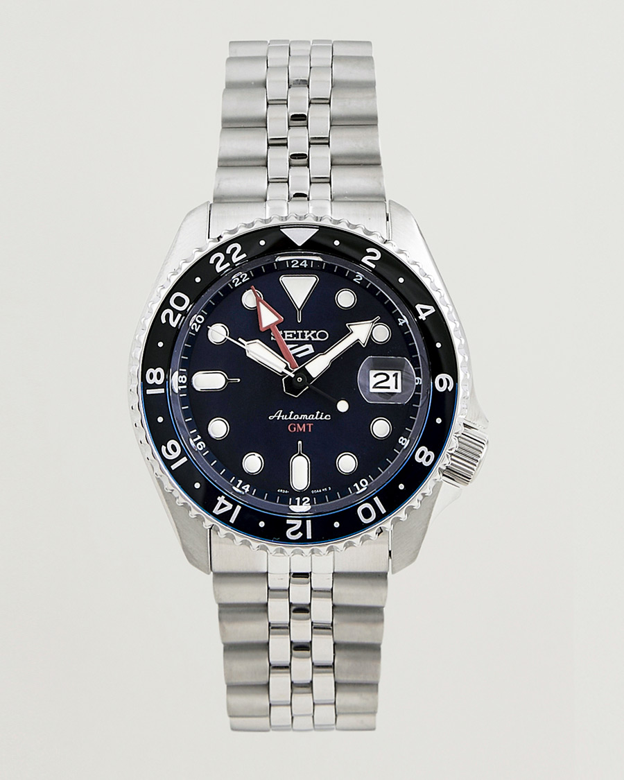 Herr | Seiko 5 Sports Automatic GMT Diver Steel 42mm Blue Dial | Seiko | 5 Sports Automatic GMT Diver Steel 42mm Blue Dial
