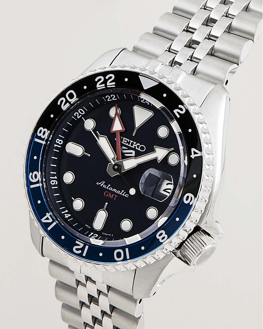 Herr | Seiko 5 Sports Automatic GMT Diver Steel 42mm Blue Dial | Seiko | 5 Sports Automatic GMT Diver Steel 42mm Blue Dial