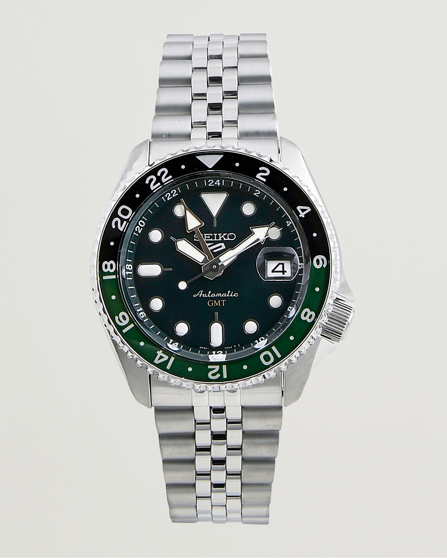 Herr | Seiko 5 Sports Automatic GMT Diver Steel 42mm Green Dial | Seiko | 5 Sports Automatic GMT Diver Steel 42mm Green Dial