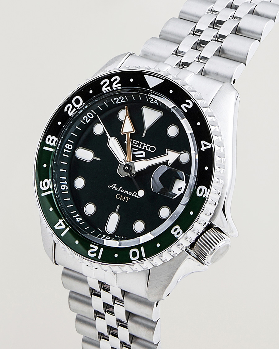 Herr | Seiko 5 Sports Automatic GMT Diver Steel 42mm Green Dial | Seiko | 5 Sports Automatic GMT Diver Steel 42mm Green Dial