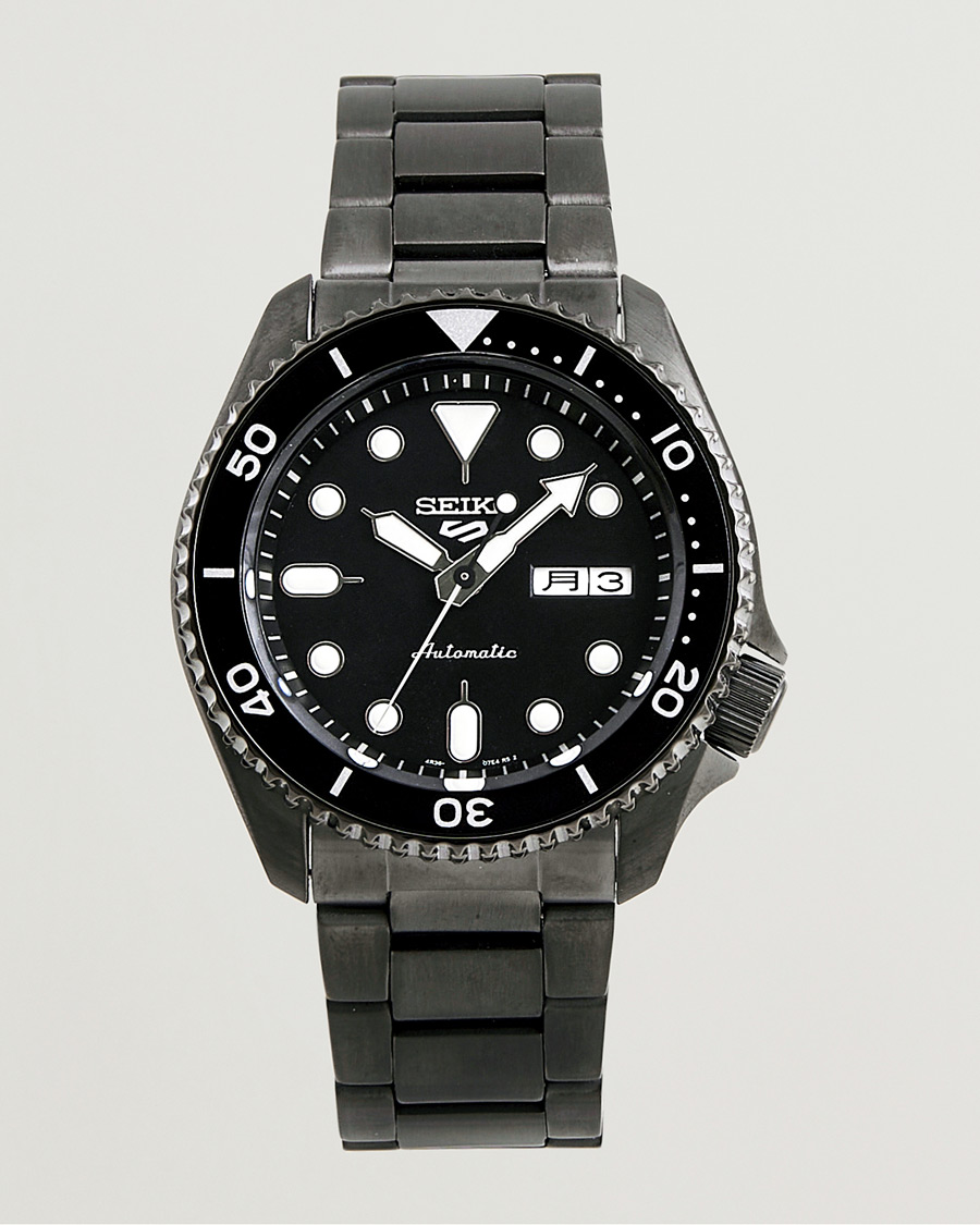 Herr | Seiko 5 Sports Automatic Diver Black Steel 43mm Black Dial | Seiko | 5 Sports Automatic Diver Black Steel 43mm Black Dial