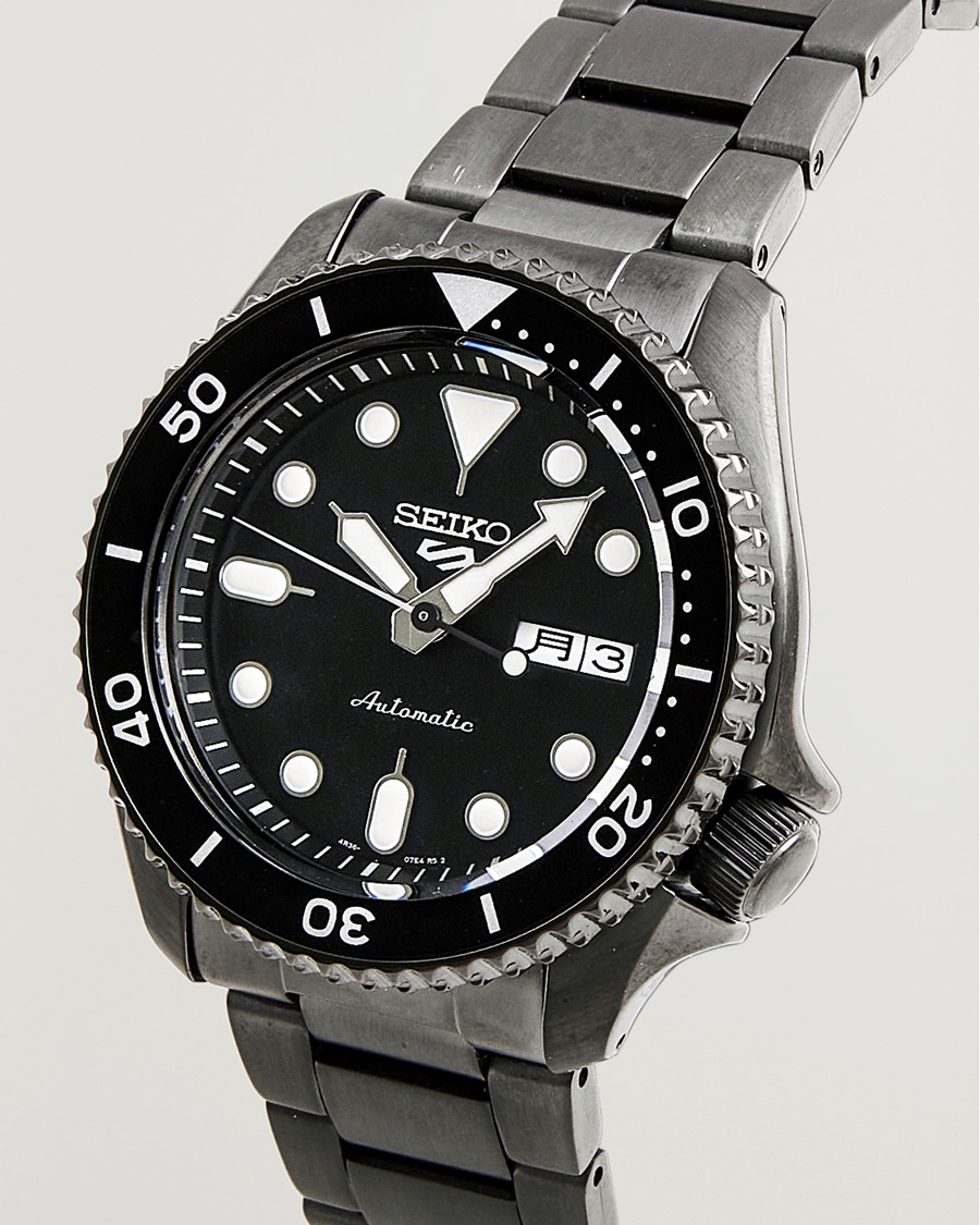 Herr | Seiko 5 Sports Automatic Diver Black Steel 43mm Black Dial | Seiko | 5 Sports Automatic Diver Black Steel 43mm Black Dial