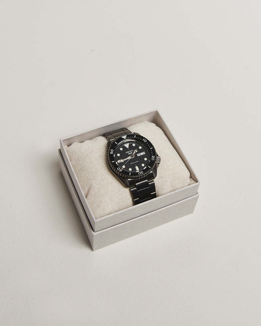 Herr | Seiko 5 Sports Automatic Diver Black Steel 43mm Black Dial | Seiko | 5 Sports Automatic Diver Black Steel 43mm Black Dial