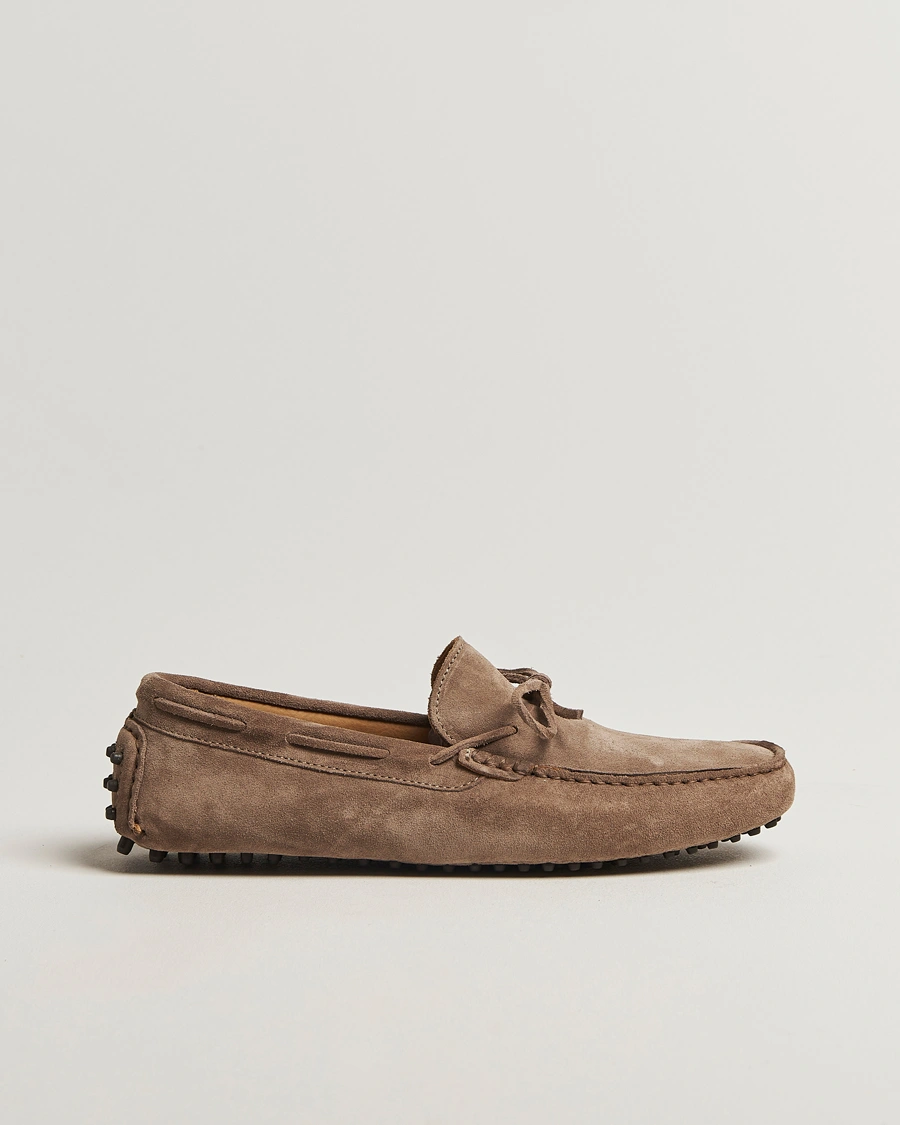 Herr | Bilskor | Oscar Jacobson | Driving Shoe Suede Grey