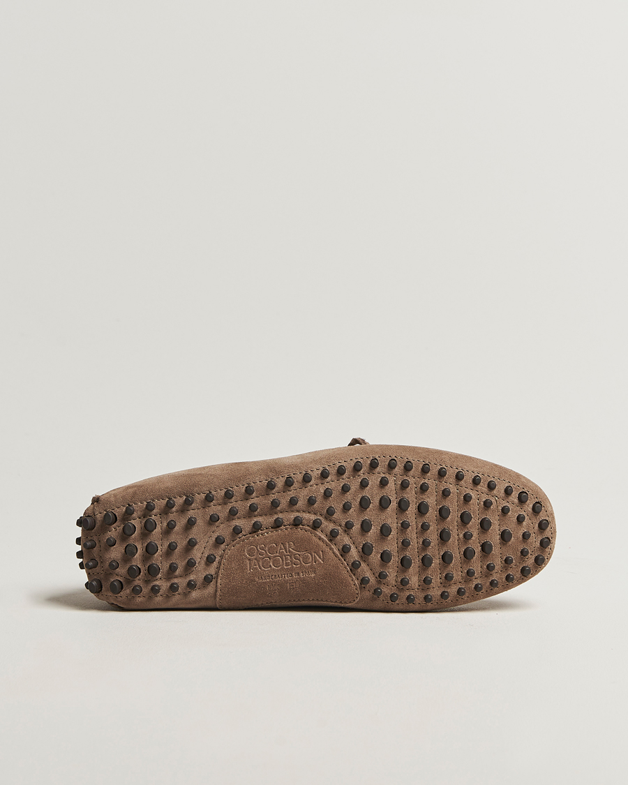 Herr | Bilskor | Oscar Jacobson | Driving Shoe Suede Grey