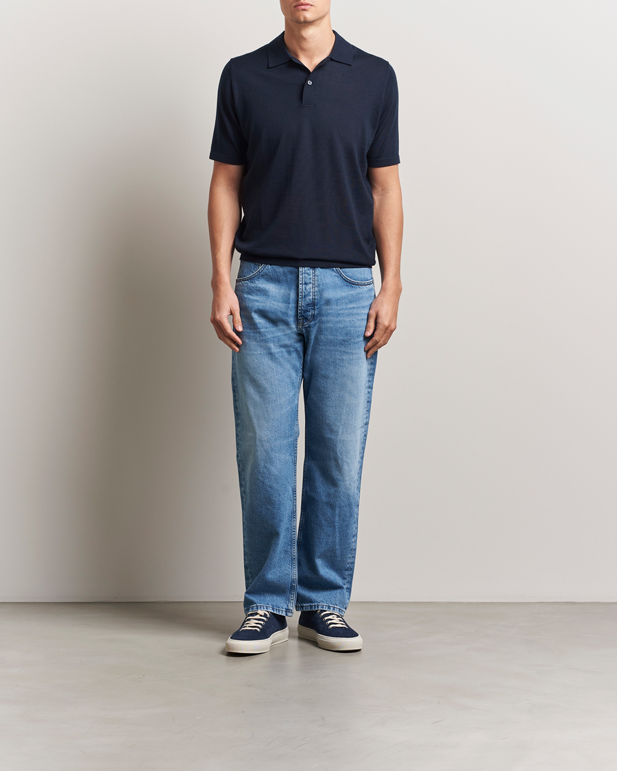 Herr | Pikéer | Samsøe Samsøe | Sarown Knitted Polo Salute Navy