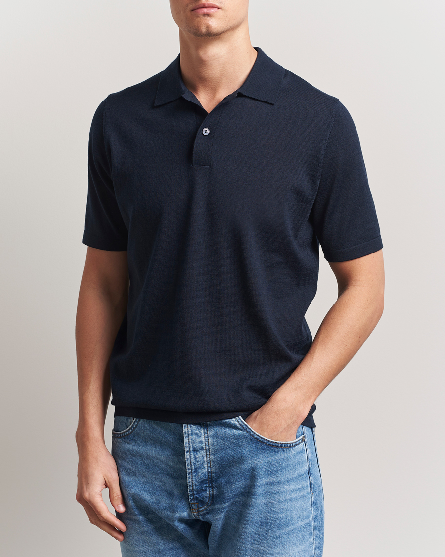 Herr | Pikéer | Samsøe Samsøe | Sarown Knitted Polo Salute Navy