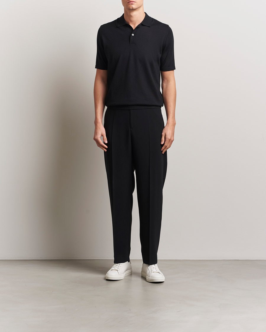 Herr | Pikéer | Samsøe Samsøe | Sarown Knitted Polo Black