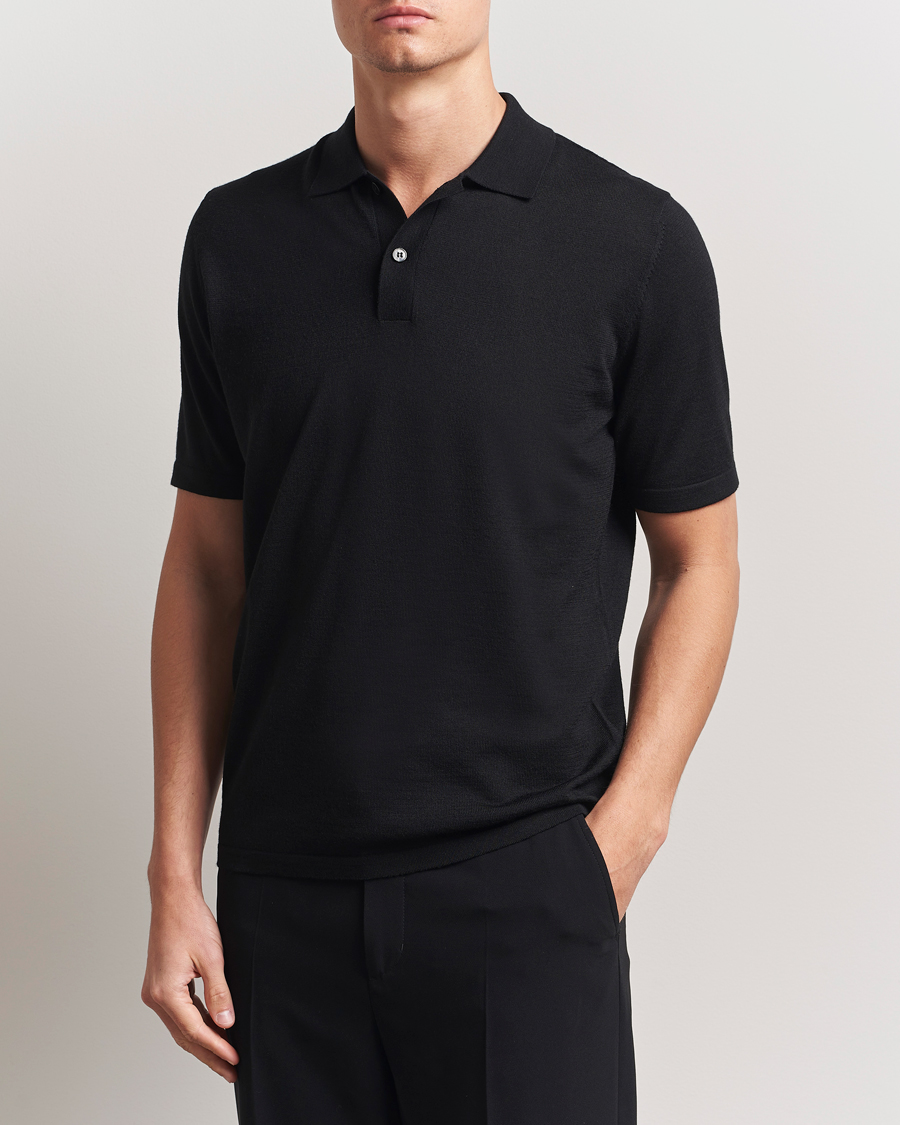 Herr | Pikéer | Samsøe Samsøe | Sarown Knitted Polo Black