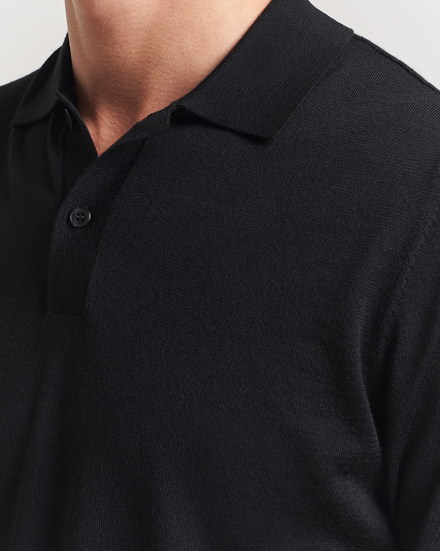 Herr | Pikéer | Samsøe Samsøe | Sarown Knitted Polo Black