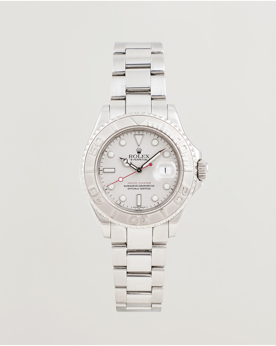 Herr | Rolex Pre-Owned Yacht Master Oyster Perpetual Steel Platinum | Rolex Pre-Owned | Yacht Master Oyster Perpetual Steel Platinum