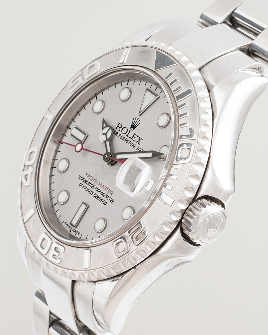 Herr | Rolex Pre-Owned Yacht Master Oyster Perpetual Steel Platinum | Rolex Pre-Owned | Yacht Master Oyster Perpetual Steel Platinum