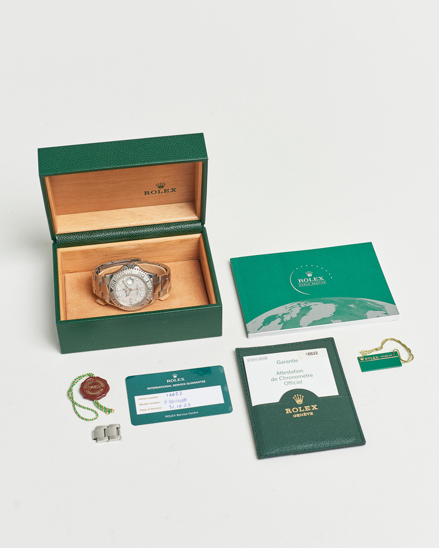 Herr | Rolex Pre-Owned Yacht Master Oyster Perpetual Steel Platinum | Rolex Pre-Owned | Yacht Master Oyster Perpetual Steel Platinum