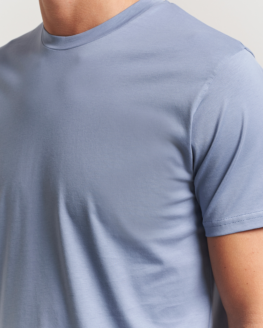 Herr | T-Shirts | Sunspel | Riviera Midweight T-Shirt Vintage Blue